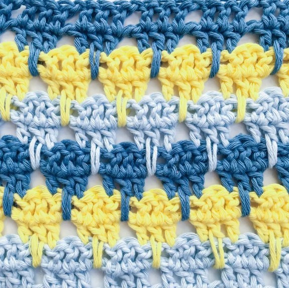 How to Crochet the Larksfoot Crochet Stitch Photo Tutorial