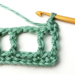 Striped Treble Crochet Mesh Stitch Photo Tutorial