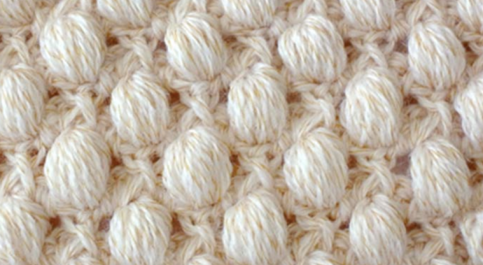 Crochet textured puff stitch