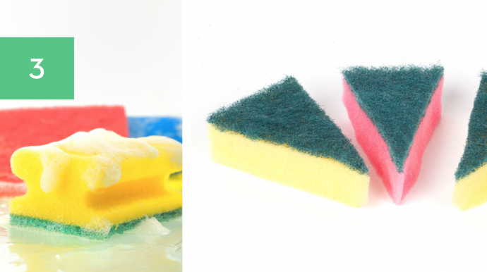 Cleaning Hacks for Kitchen Sink & Sponges