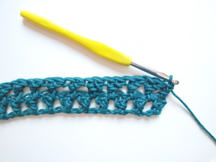 Mini Triangles Crochet Stitch Photo Tutorial