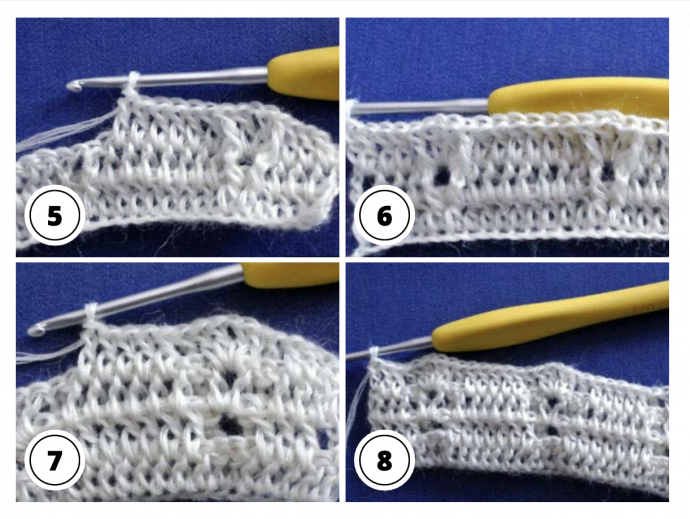 Crochet Tutorial: Textured Triangle Stitch