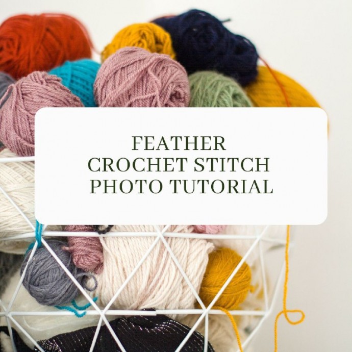 Feather Crochet Stitch Photo Tutorial
