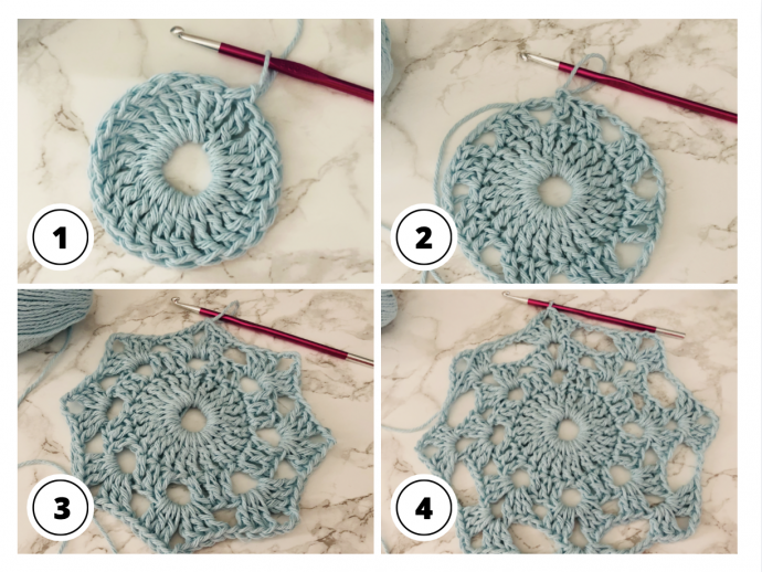 Crochet Tutorial: How to Make a Vintage Flower Motif