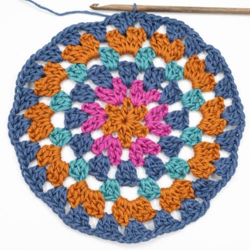 How To Crochet a Granny Circle Photo Tutorial