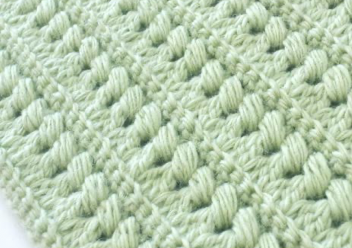 Crochet Lined Textured Puff Stitch