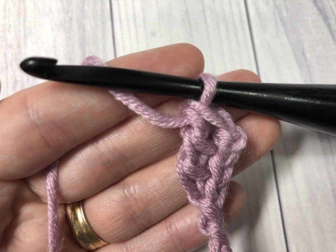 How to Crochet the Linked Treble Stitch Photo Tutorial