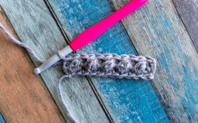 How to Crochet the Uneven Berry Stitch Photo Tutorial