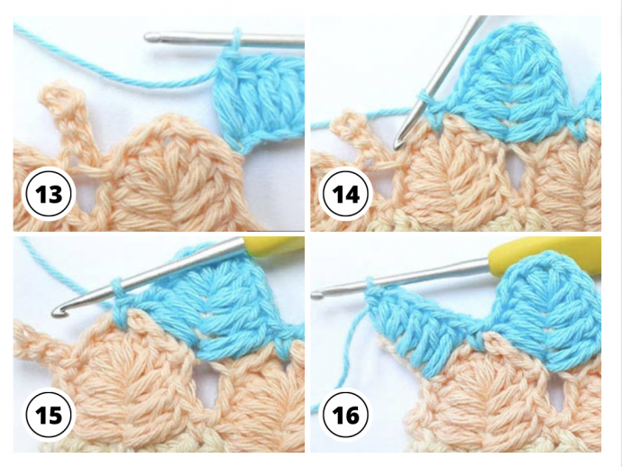 How To Crochet Lined Leaf Stitch