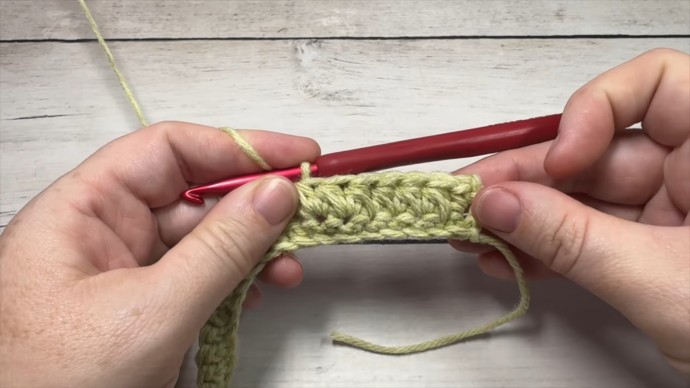 Knotted Half Double Crochet 1 Photo Tutorial