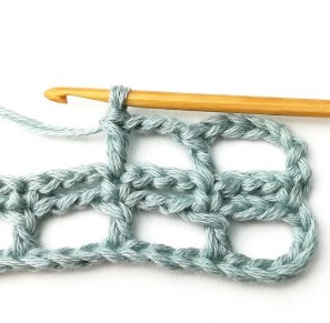 Striped Mesh Crochet Stitch Photo Tutorial