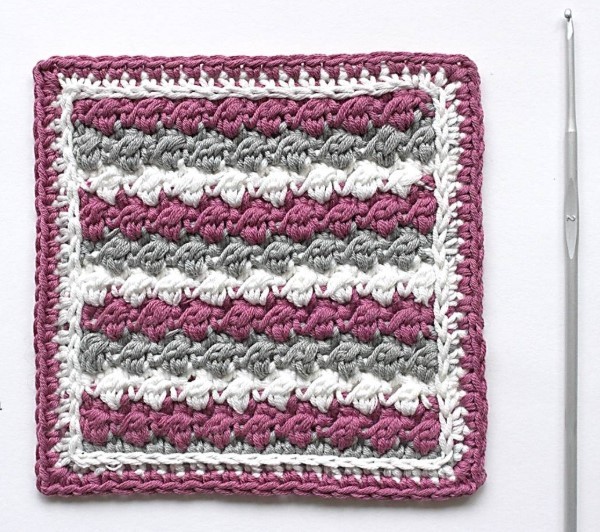 Raspberry Ripple Crochet Square Photo Tutorial Raspberry Ripple Crochet Square Photo Tutorial