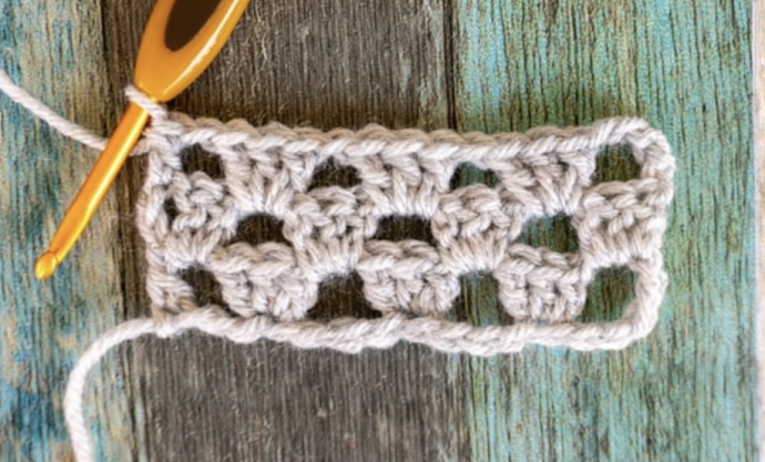 How to Crochet the Granny Stitch in Flat Rows