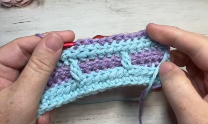 How to Crochet the Layered Brick Stitch Photo Tutotial