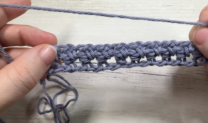 How to Crochet the Modified Moss Stitch Photo Tutorial