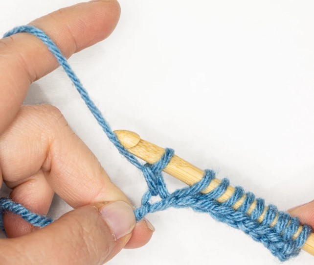 How to Crochet the Tunisian Knit Stitch Photo Tutorial