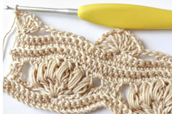 Crochet Dense Shell Stitch