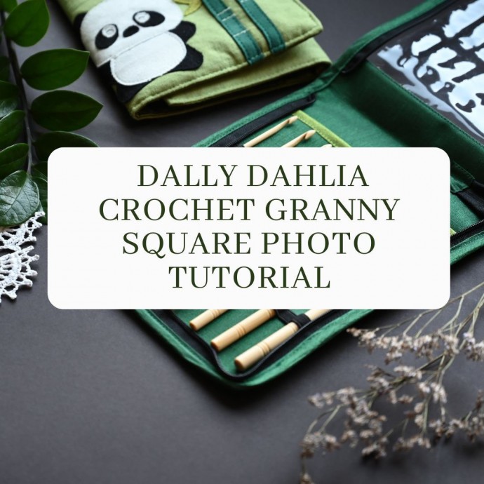 Dally Dahlia Crochet Granny Square Photo Tutorial