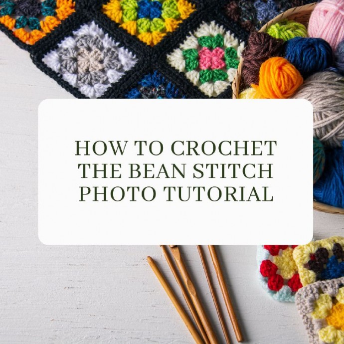 How to Crochet the Bean Stitch Photo Tutorial