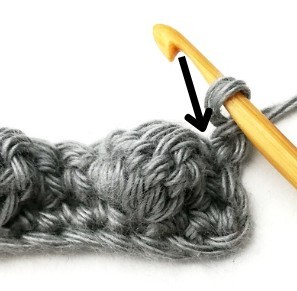 Aligned Bobble Crochet Stitch Photo Tutorial