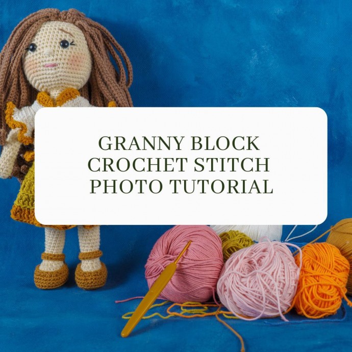 Granny Block Crochet Stitch Photo Tutorial