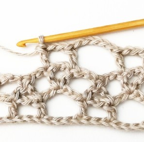 Lacy Interlocked Circles Crochet Stitch Photo Tutorial