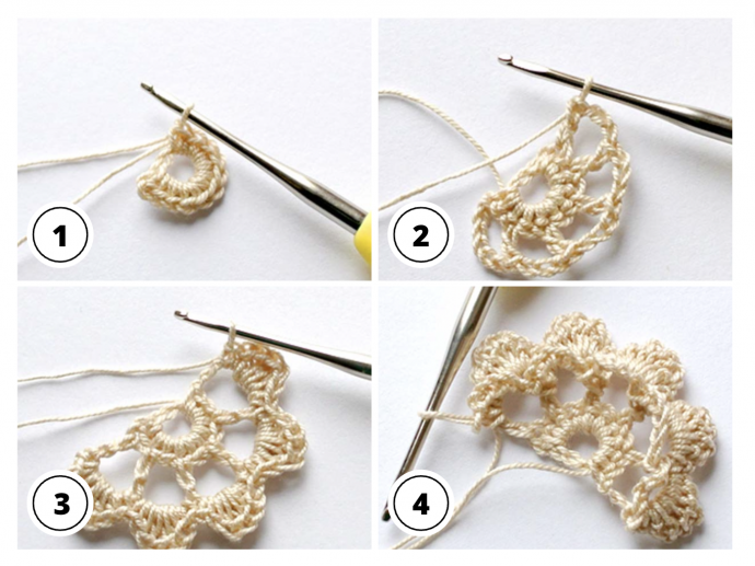 Crochet Basics: 3D Flower Edging