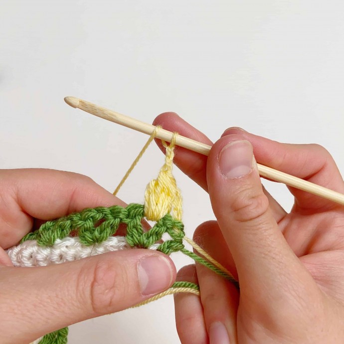 Field of Flowers Crochet Stitch Photo Tutorial