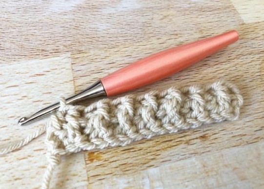 Front Post Half Double Crochet Stitch Photo Tutorial