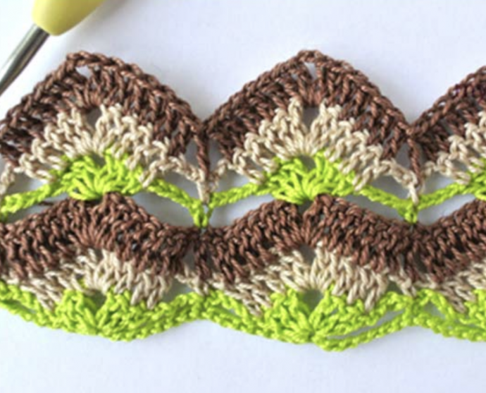 Crochet Big Shell Stitch