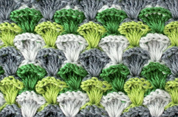 Crochet Simple Textured Broccoli  Stitch