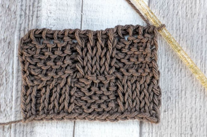 Tunisian Crochet Basket Weave Stitch Tutorial