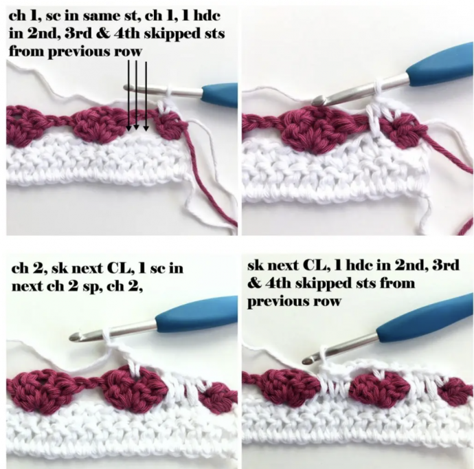 Tutorial: How to Crochet the Heart Stitch