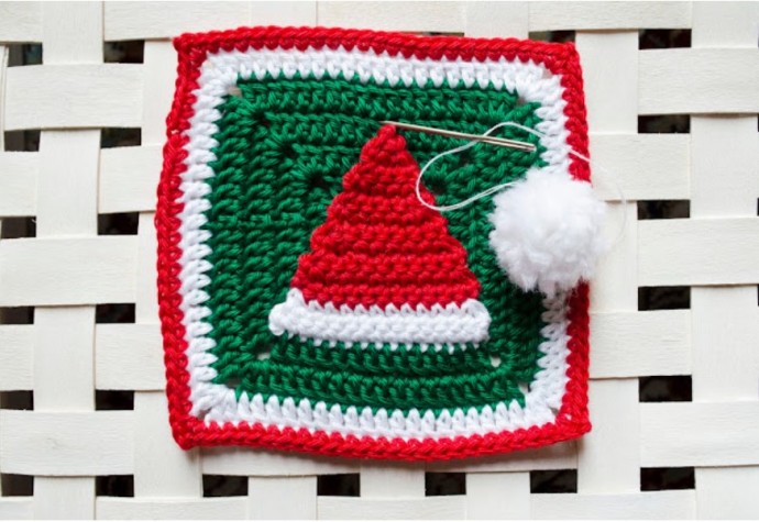 Christmas Hat Granny Square