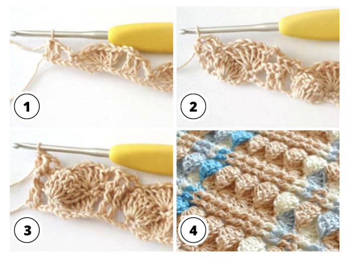 Creating a Simple Colorful Textured Crochet Stitch