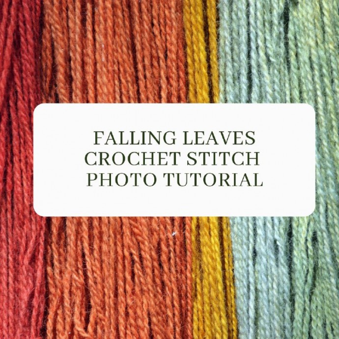 Falling Leaves Crochet Stitch Photo Tutorial