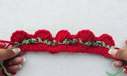 Strawberry Crochet Stitch Photo Tutorial