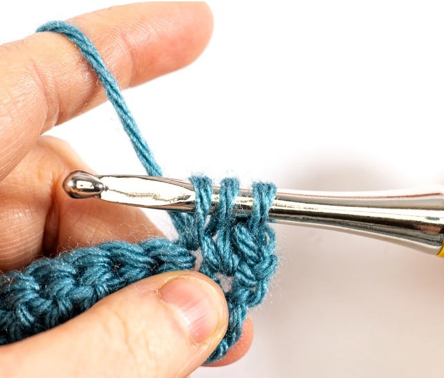 Half Double Crochet Decrease Photo Tutorial