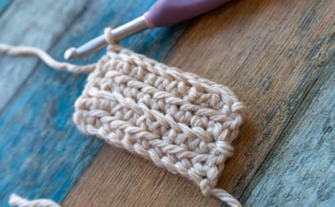 Herringbone Single Crochet Stitch Photo Tutorial