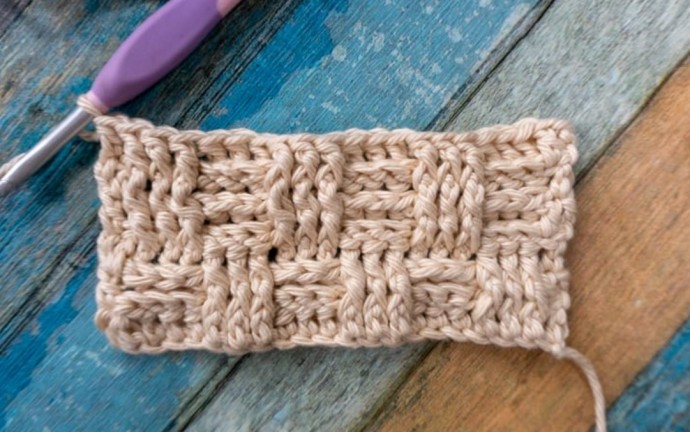 How to Crochet the Basketweave Stitch Photo Tutorial