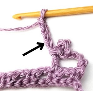 Striped Picot Mesh Crochet Stitch Photo Tutorial