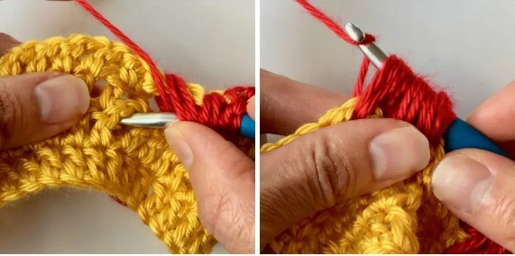 Extreme Drop Leaf Crochet Stitch Photo Tutorial