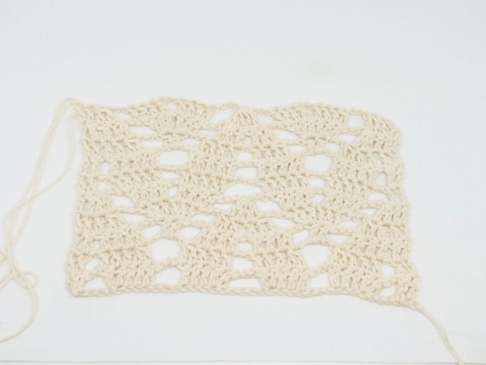 How to Crochet the Arrow Lace Stitch Photo Tutorial