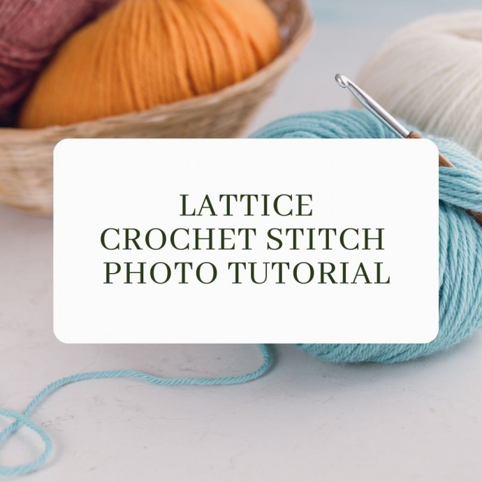 Lattice Crochet Stitch Photo Tutorial