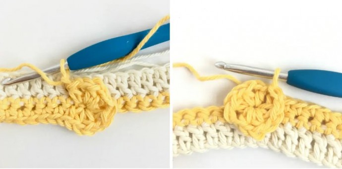 Magnolia Flower Crochet Stitch Photo Tutorial