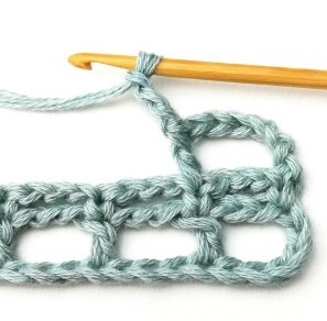 Striped Mesh Crochet Stitch Photo Tutorial