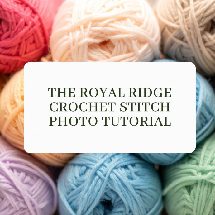 The Royal Ridge Crochet Stitch Photo Tutorial