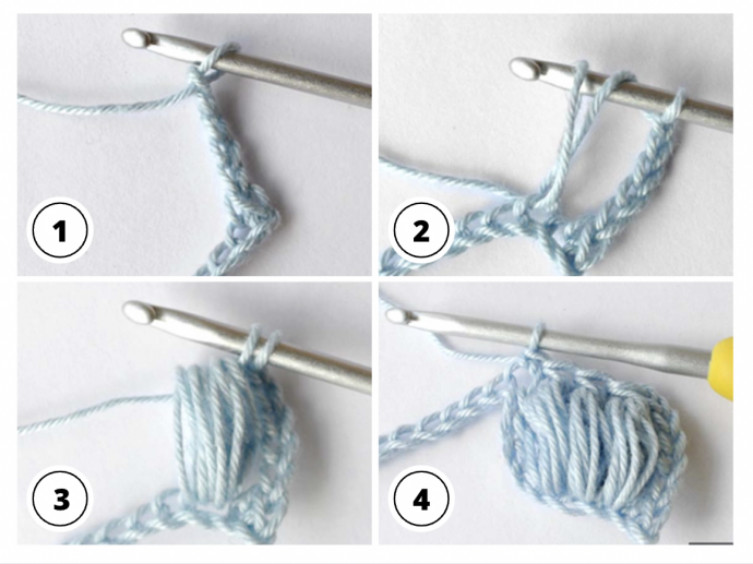 Crochet Tutorial: Boxed Puff Stitch