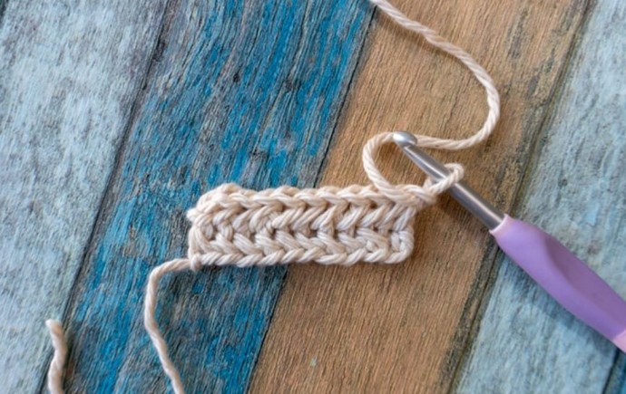 Herringbone Single Crochet Stitch Photo Tutorial