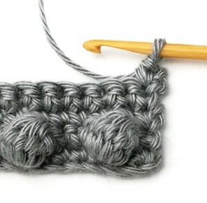Aligned Bobble Crochet Stitch Photo Tutorial
